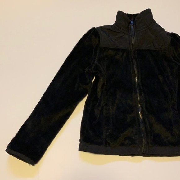The Children’s Place Soft Fuzzy Black Jacket - Girl’s Size 7/8 - Picture 4 of 8